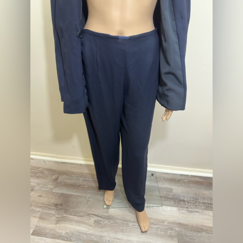 Armani Collezioni Women's Navy Blazer and Pants - Picture 11 of 12